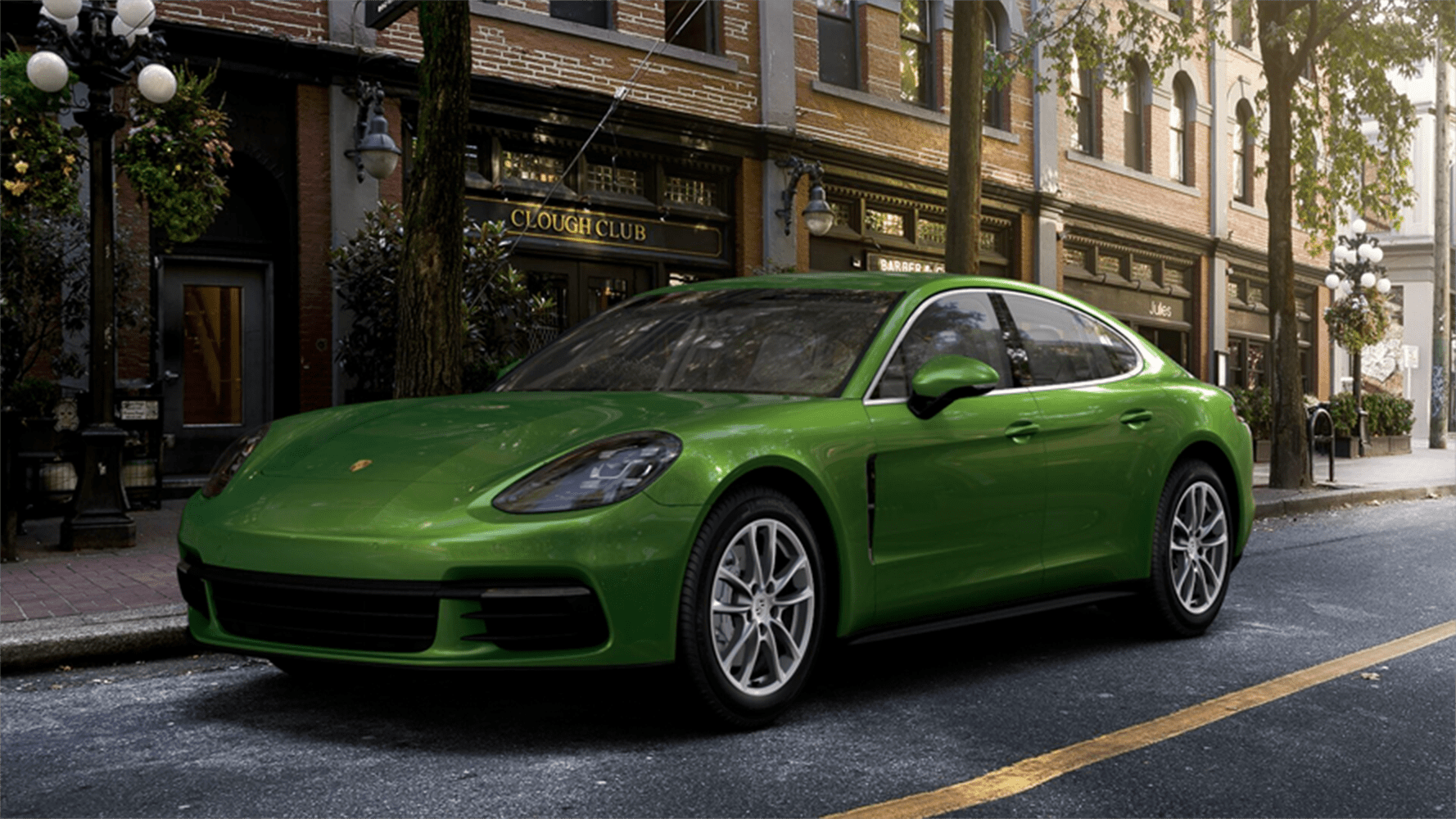 green-metallic -  Porsche Panamera 