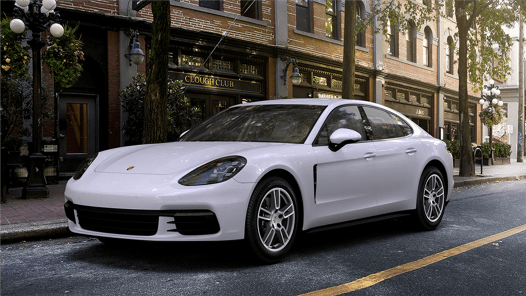 white -  Porsche Panamera 